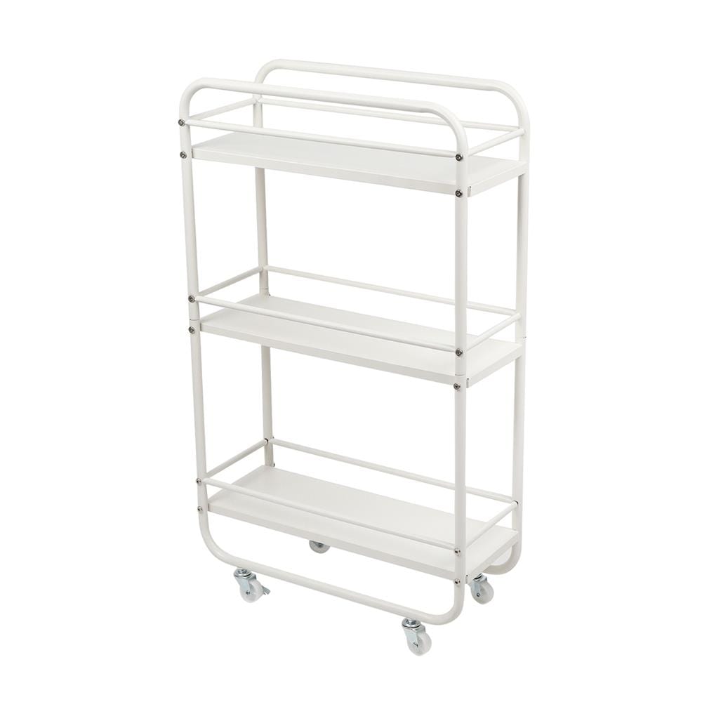 ชั้นวางของแคบ 3 ชั้น มีล้อ STACKO TIDY 50X20X86 ซม. สีขาว