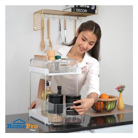 ลิ้นชัก 2 ชั้นเก็บอุปกรณ์ครัว KECH KLEAR 36.5x25x41 ซม._6