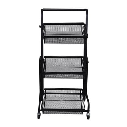ชั้นวางของ 3 ชั้น ปรับเอนได้ มีล้อ STACKO COMFY 44x30x94.5 ซม. สีดำ_2