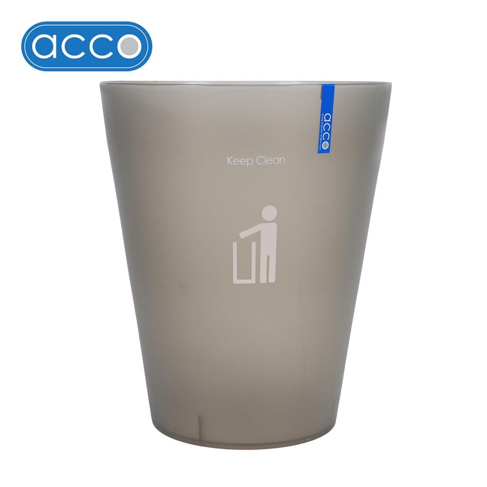 ถังขยะกลม ACCO 9 ลิตร สีเทา/ใส