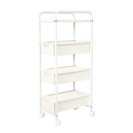 ชั้นลิ้นชัก 3 ชั้น STACKO PISO 24x36.5x85 ซม. สีขาว