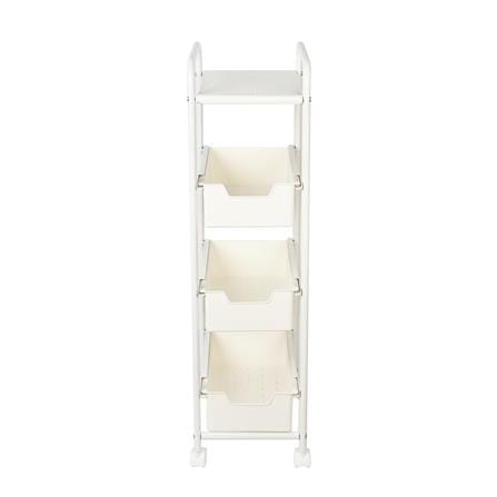 ชั้นลิ้นชัก 3 ชั้น STACKO PISO 24x36.5x85 ซม. สีขาว_2