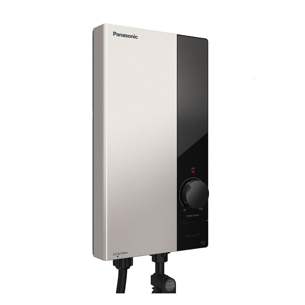 เครื่องทำน้ำอุ่น PANASONIC DH-4US1TS 4800 วัตต์ สีขาว/เงิน