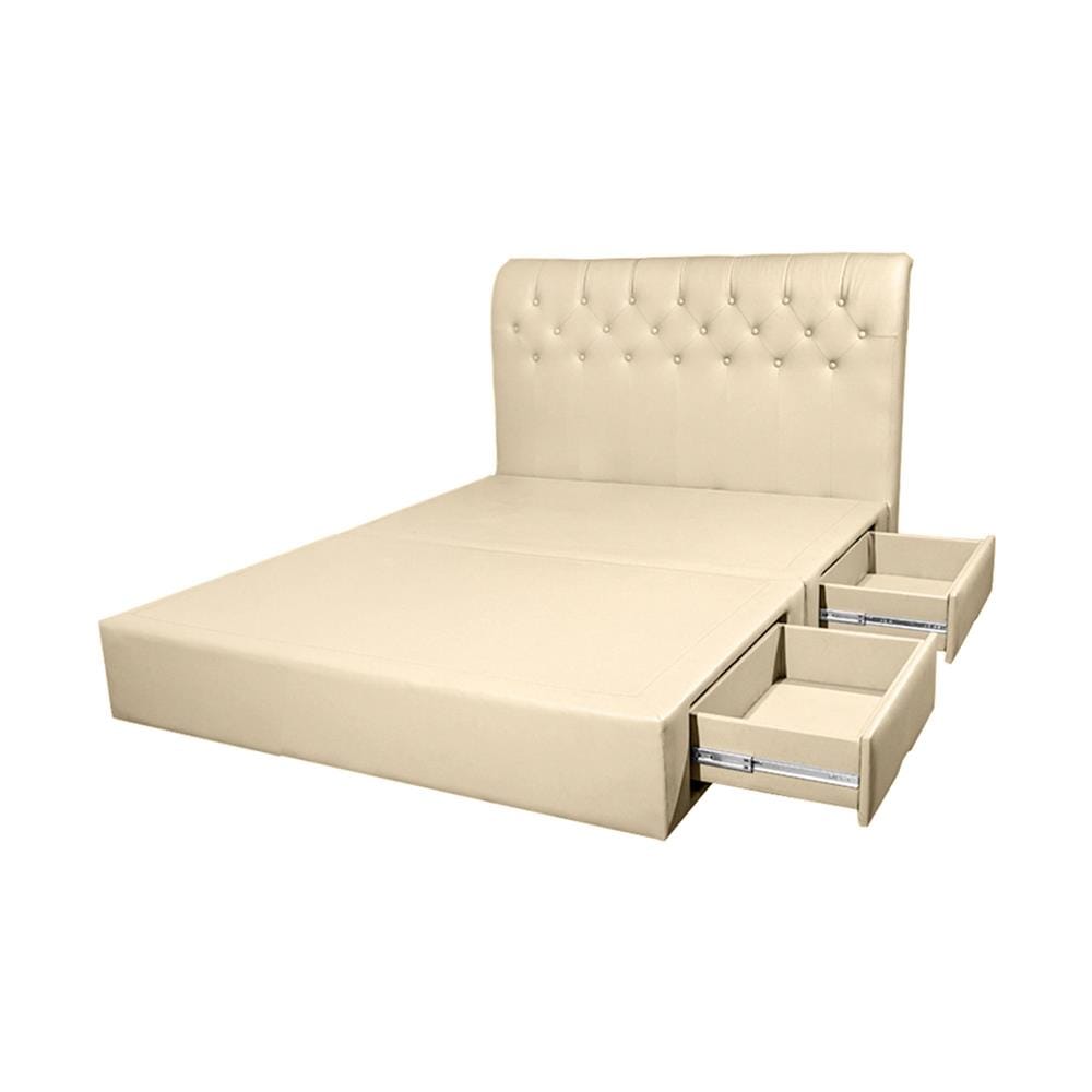 ฐานรองหัวเตียง 5 ฟุต HOME LIVING STYLE ROME-L สีครีม