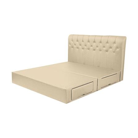 ฐานรองหัวเตียง 5 ฟุต HOME LIVING STYLE ROME-L สีครีม