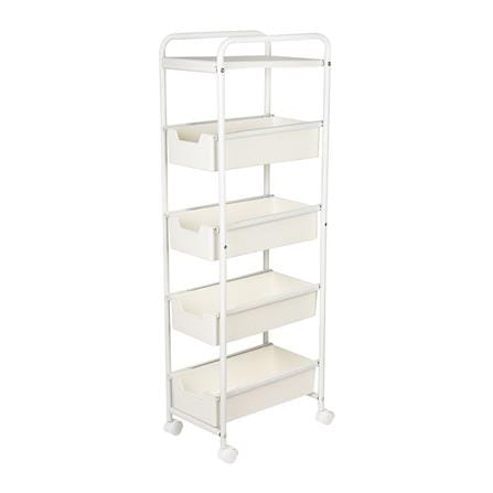 ชั้นลิ้นชัก 4 ชั้น STACKO PISO 24x36.5x105 ซม. สีขาว_0