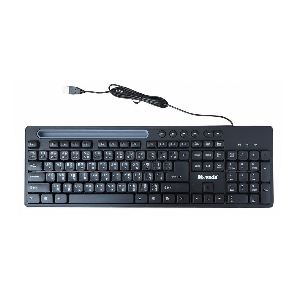 คีย์บอร์ด MOVADA KB-07 สีดำ