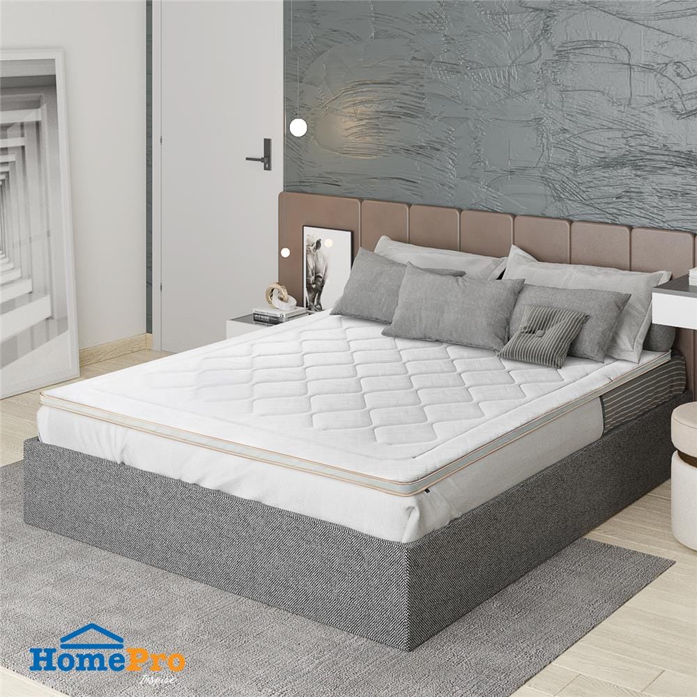 แผ่นรองนอน 6 ฟุต HOME LIVING STYLE DIAMANTE สีขาว