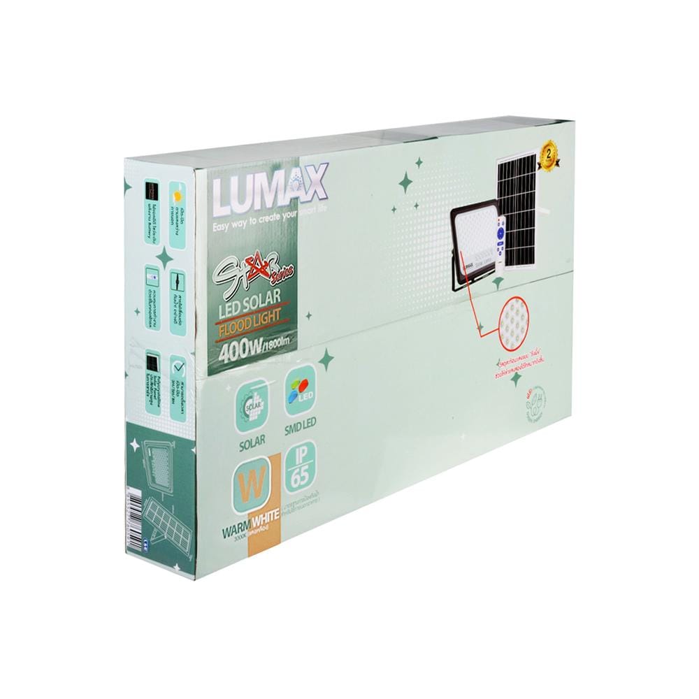 ไฟสปอตไลท์ SOLAR LUMAX 58-L0020 400 วัตต์ WARM WHITE สีดำ