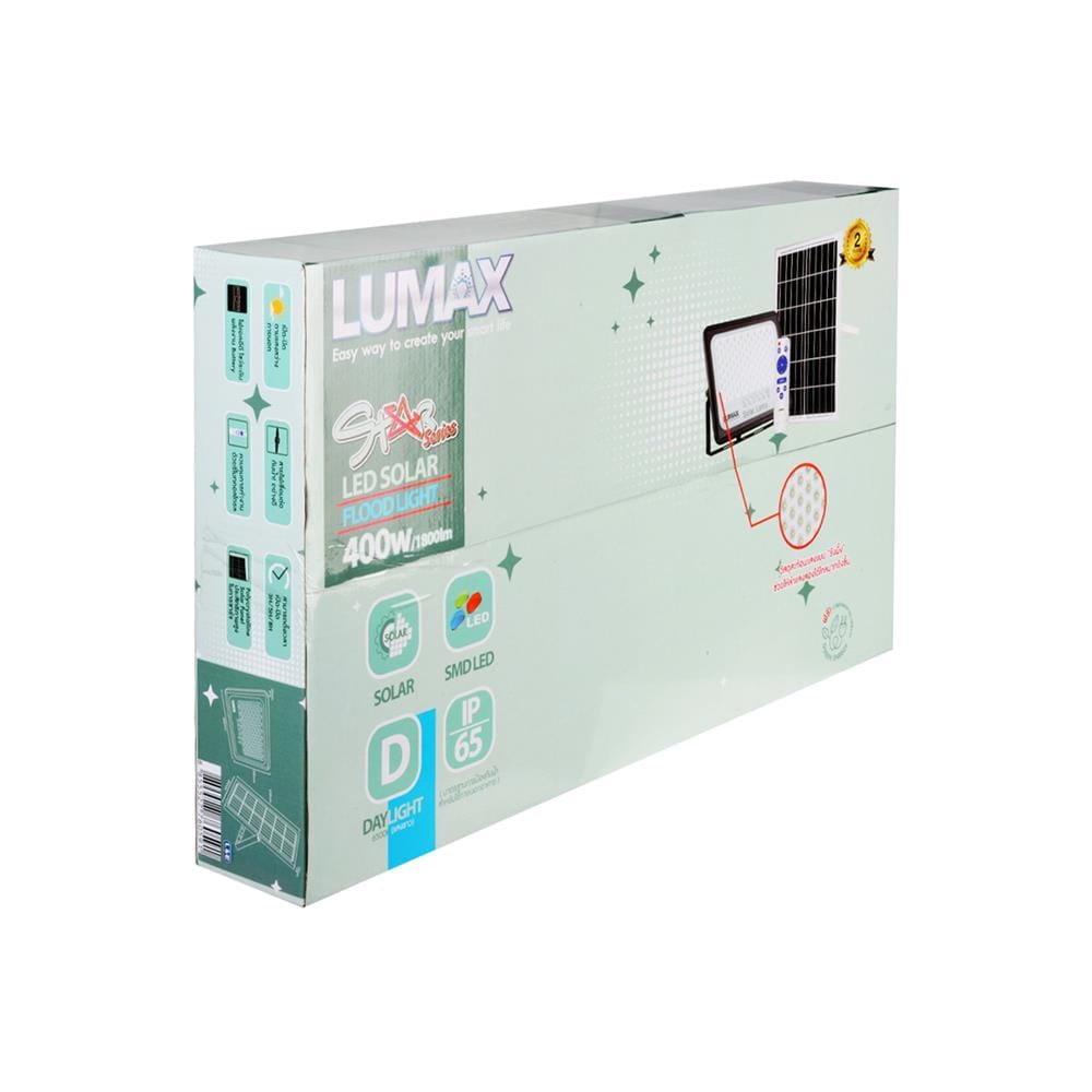 ไฟสปอตไลท์ SOLAR LUMAX 58-L0017 400 วัตต์ DAYLIGHT  สีดำ