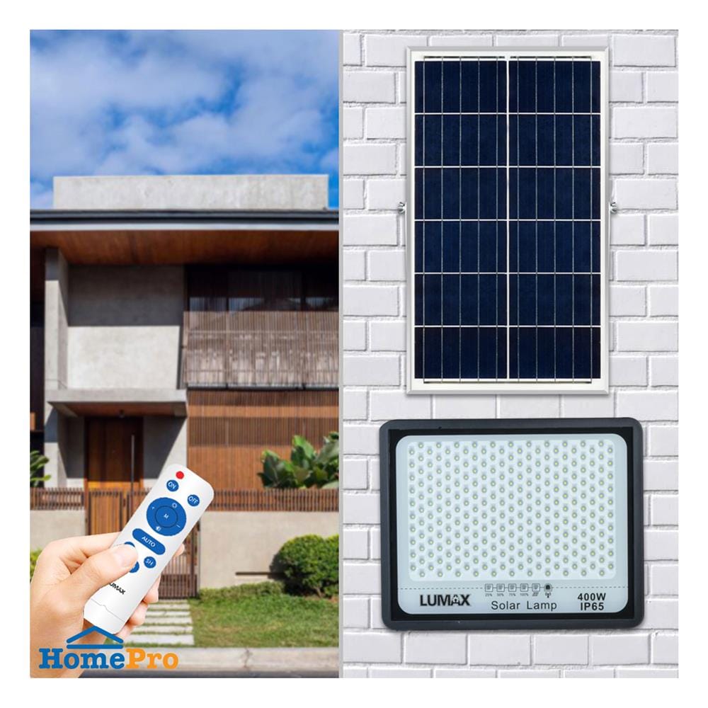 ไฟสปอตไลท์ SOLAR LUMAX 58-L0017 400 วัตต์ DAYLIGHT  สีดำ