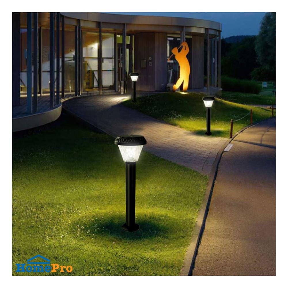 ไฟทางเดิน SOLAR PHILIPS BGC010 LED2/730 R SPIK 1.5 วัตต์ WARM WHITE สีดำ