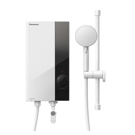 เครื่องทำน้ำอุ่น PANASONIC DH-4US1TW 4800 วัตต์ สีขาว/ดำ_0
