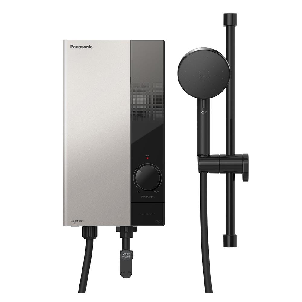 เครื่องทำน้ำอุ่น PANASONIC DH-3US1TS 3800 วัตต์ สีขาว/เงิน