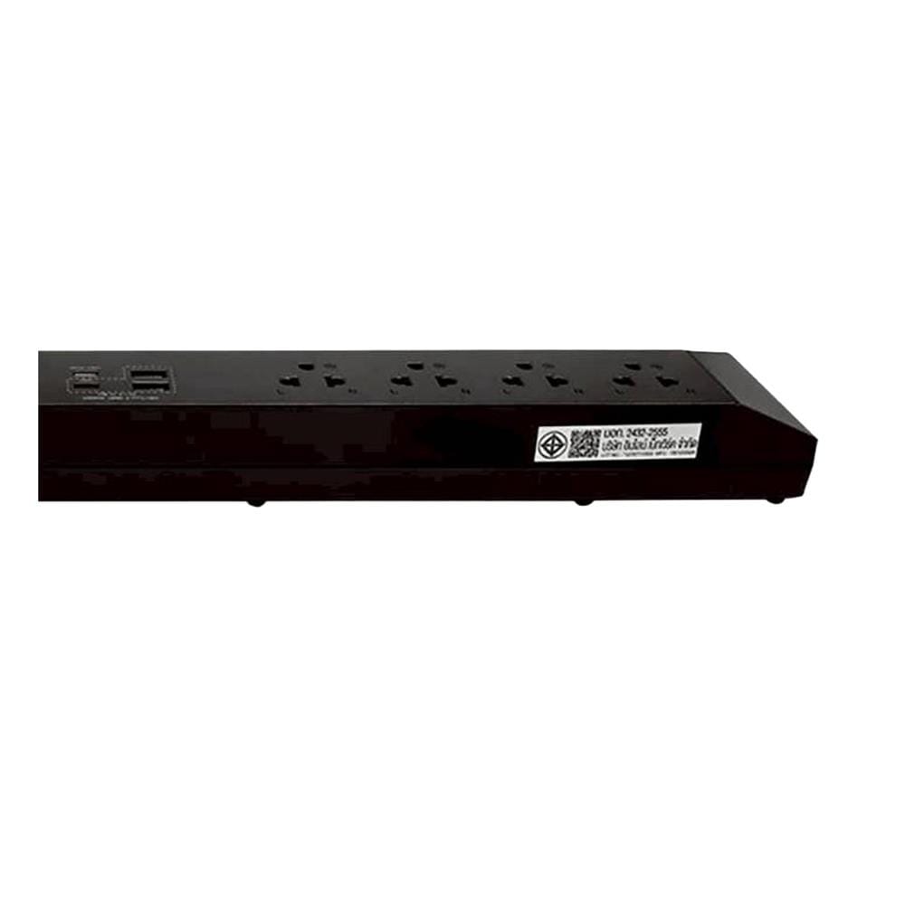 รางปลั๊กไฟ 8 ช่อง 8 สวิตซ์ 2 USB 2 TYPE-C VEXXO STUDIO POWERSTRIP 3 ม. สีดำ