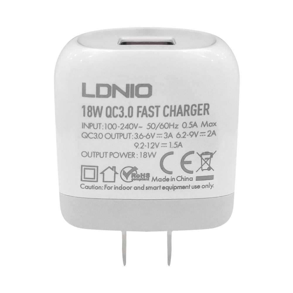 อะแดปเตอร์ 1 พอร์ตยูเอสบี LDNIO A1307Q 18 วัตต์