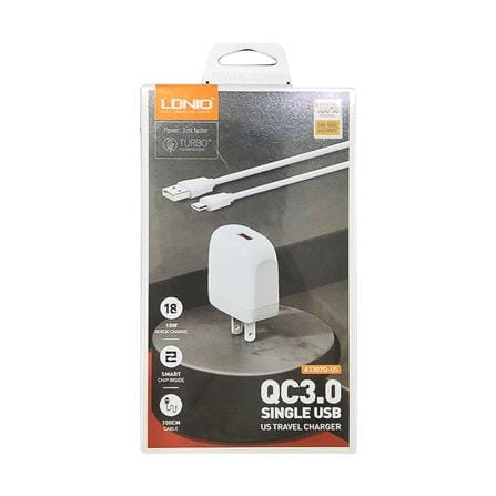 อะแดปเตอร์ 1 พอร์ตยูเอสบี LDNIO A1307Q 18 วัตต์_3