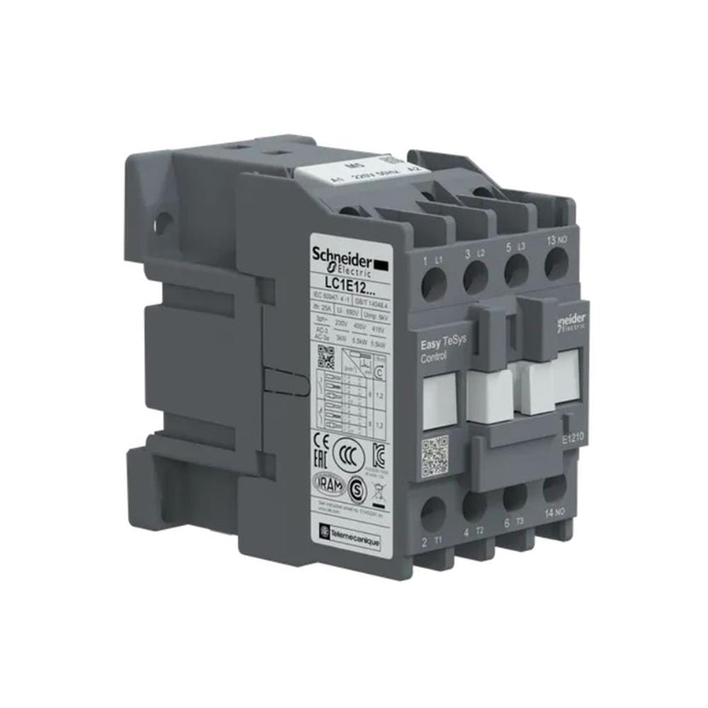 แมกเนติก คอนแทกเตอร์ SCHNEIDER LC1E1210M5 12A 5.5kW 1NO