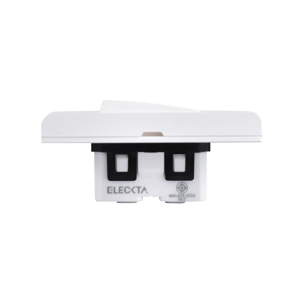 ชุดสวิตช์ 1 ทาง 3 ช่อง ELECKTA N BASIC สีขาว