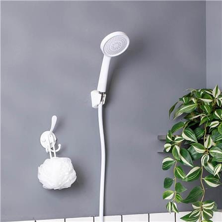 ชุดฝักบัวสายอ่อน 1 ระดับ RASLAND LUX-WHITE สีขาว_3