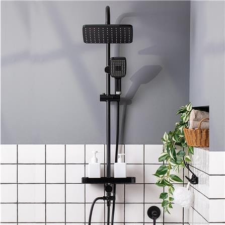 ฝักบัว RAIN SHOWER น้ำอุ่น RASLAND ALL-BLACK สีดำ_3