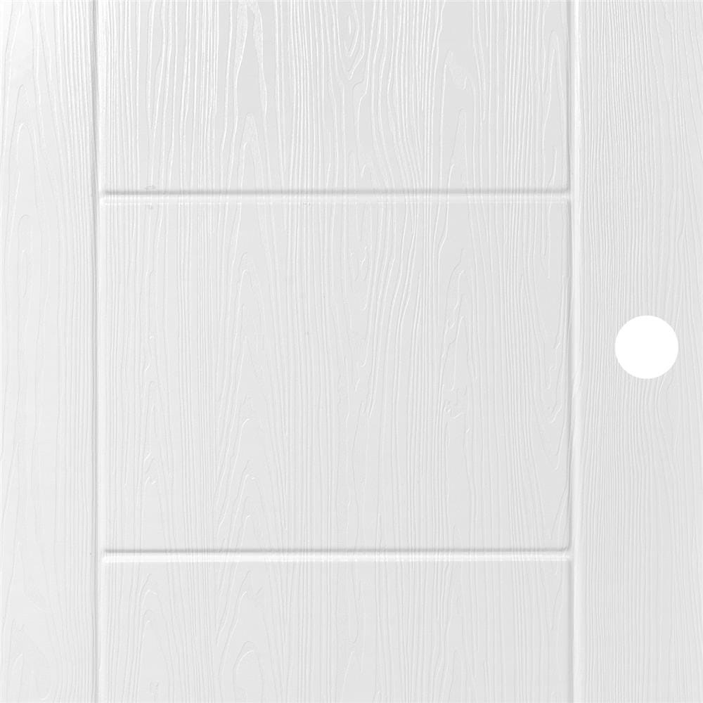 ประตูภายนอก UPVC AZLE AZ-A915 80X200 ซม. สีขาว เจาะลูกบิด