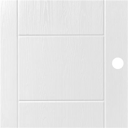 ประตูภายนอก UPVC AZLE AZ-A915 80X200 ซม. สีขาว เจาะลูกบิด_1