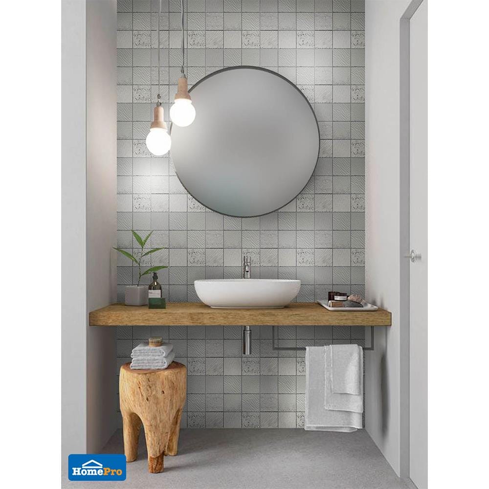 โมเสคแก้ว 30x30 ซม. TARA HPR-214 SILVER สีเงิน