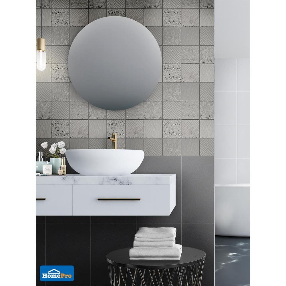 โมเสคแก้ว 30x30 ซม. TARA HPR-214 SILVER สีเงิน