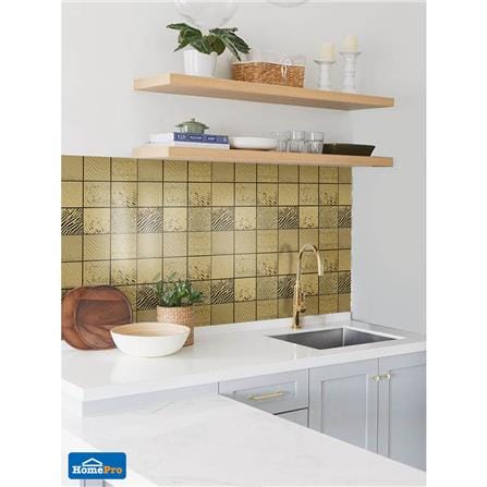 โมเสคแก้ว 30x30 ซม. TARA HPR-212 GOLD สีทอง_1
