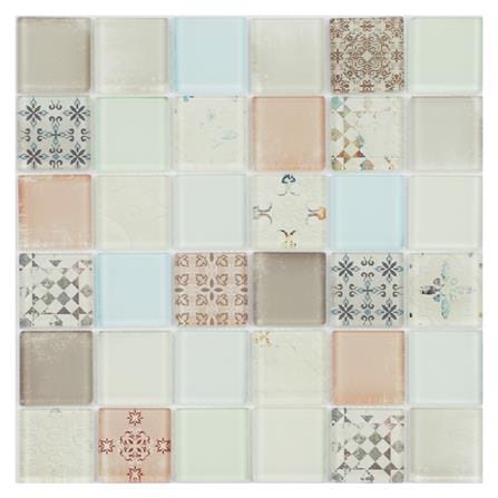 โมเสคแก้ว 30x30 ซม. TARA HPR-217 BELLA สีเบจ_0