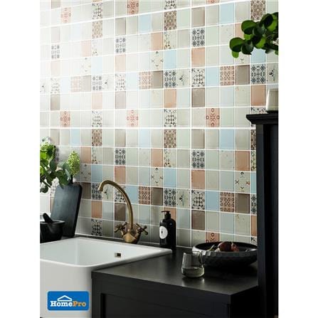 โมเสคแก้ว 30x30 ซม. TARA HPR-217 BELLA สีเบจ_2