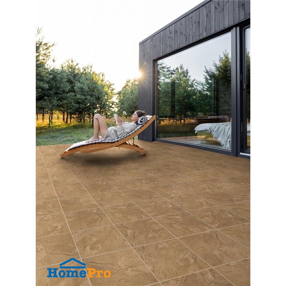 กระเบื้องพื้นพอร์ซเลน  16x16 นิ้ว COTTO โพรวองซ์ น้ำตาล PM 0.96 ตร.ม.