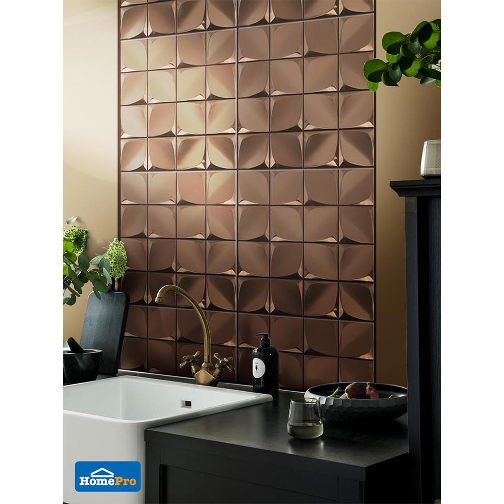 โมเสคแก้ว 30x30 ซม. TARA HPR-211 COPPER สีทองแดง