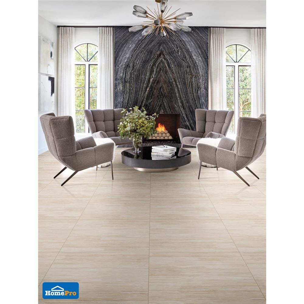 กระเบื้องพื้นพอร์ซเลน 60x90 ซม. MAxIMUS เลคนา ครีมา ครีม 1.08 ตร.ม.