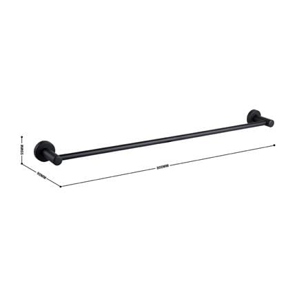 ราวแขวนผ้า RASLAND RA 80-BLACK 80 ซม. สีดำ_4
