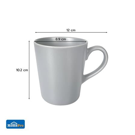 ถ้วยหูเซรามิก 300ml KECH LANZO GRAY 4 ใบ/ชุด_4