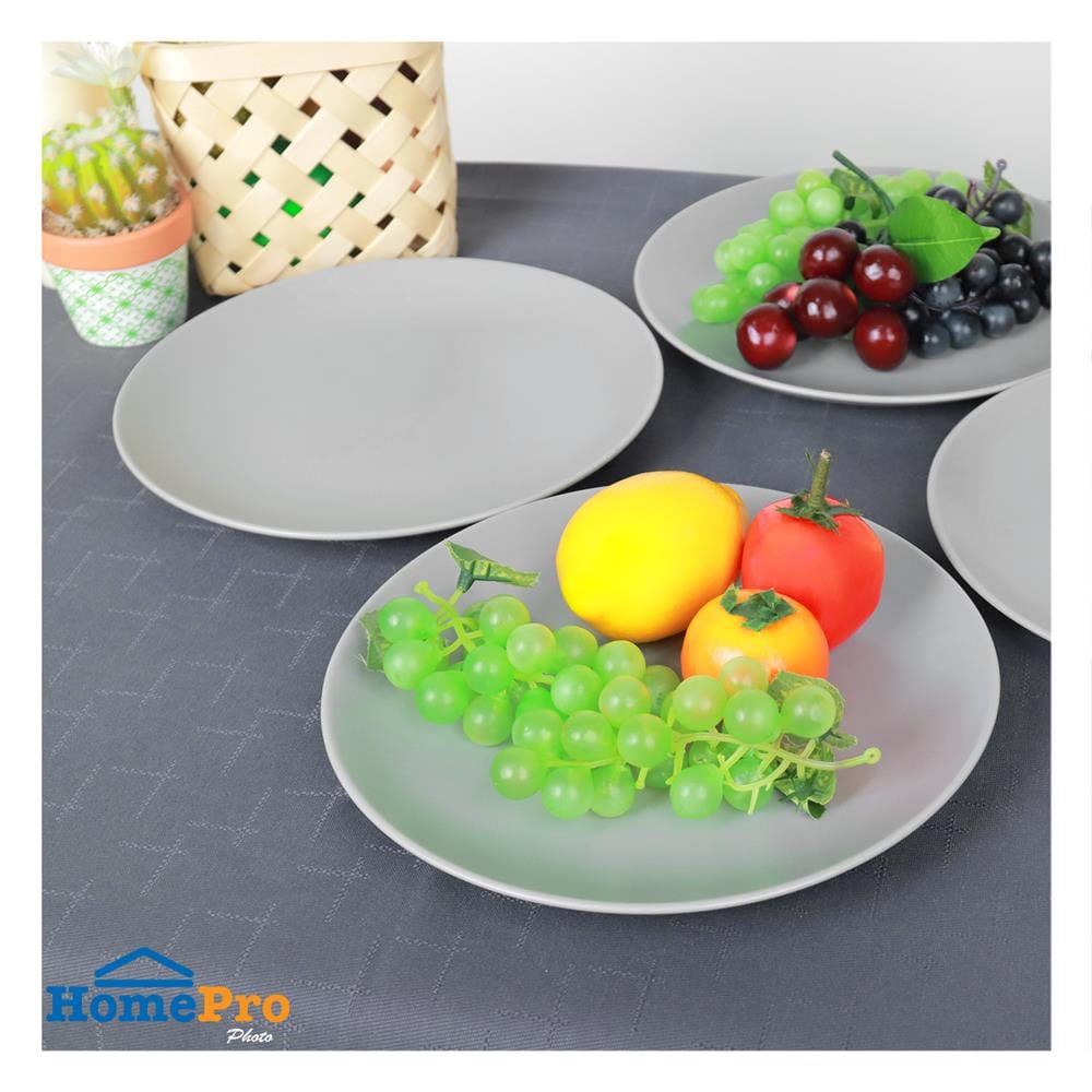 ชุดจานบัวเซรามิก 9.5 นิ้ว KECH LANZO GRAY 4 ใบ