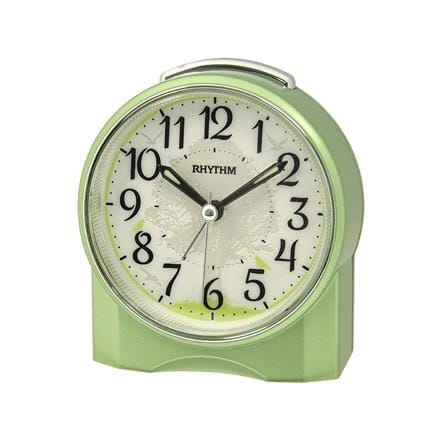 นาฬิกาตั้งโต๊ะพลาสติก RHYTHM CRE305NR05 4X3.5 นิ้ว สีเขียว_0