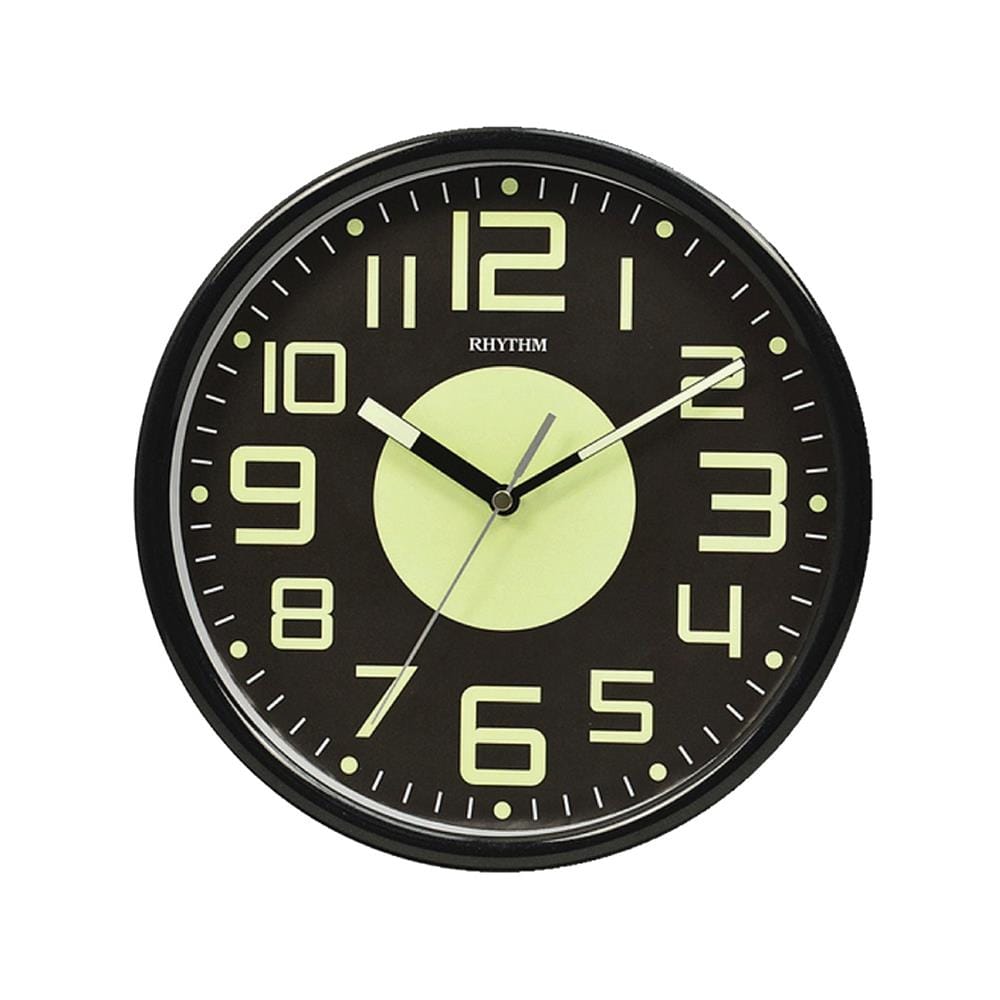 นาฬิกาแขวน RHYTHM CMG596NR02 10 นิ้ว สีดำ