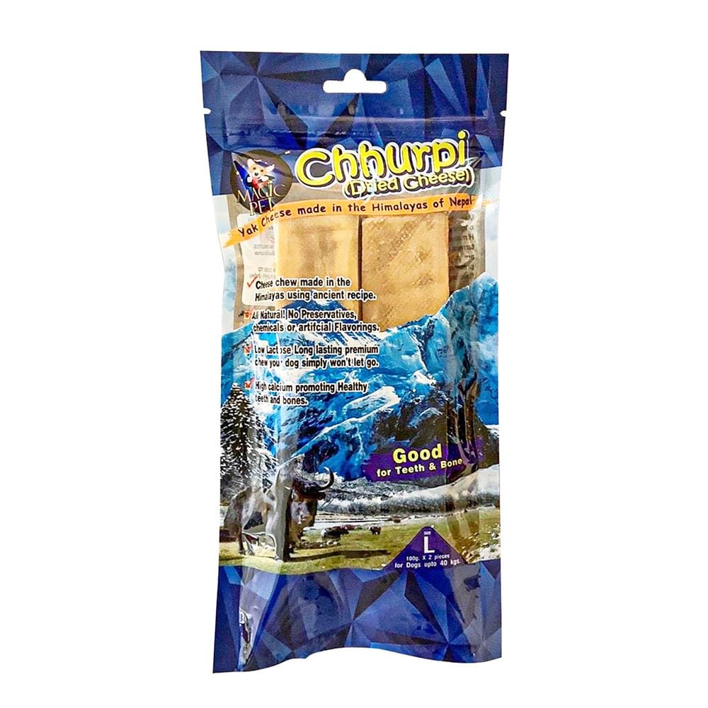 ขนมสุนัข MAGIC PET CHHURPI DRIED CHEESE L 200 ก.