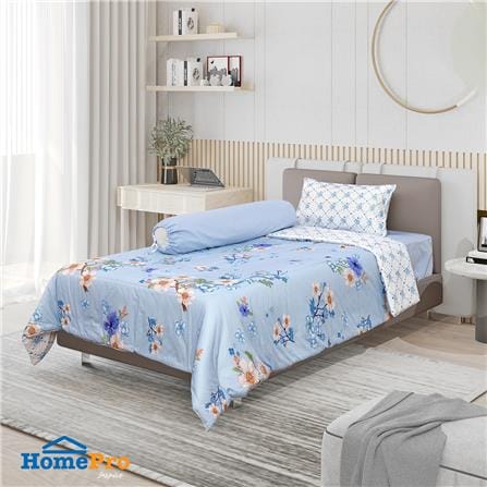 ชุดผ้าปูที่นอน 3.5 ฟุต 4 ชิ้น HOME LIVING STYLE XJEEP B สี BLUE_0