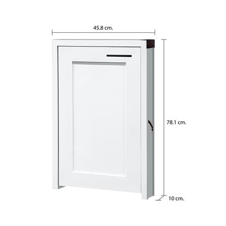 บานถังแก๊ส CABIN ELMO 45.8x78.1 ซม. สีขาว_7