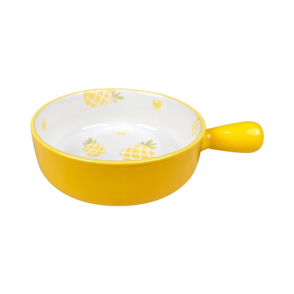 ชุดจานชาม KECH PORCELAIN PINEAPPLE 6 ชิ้น