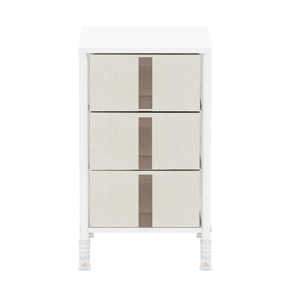 ชั้นลิ้นชักผ้า 3 ชั้น STACKO TELA 36x40x61.2 ซม. สีครีม