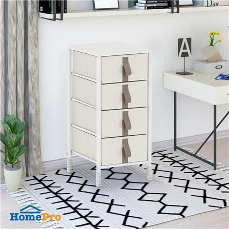 ชั้นลิ้นชักผ้า 4 ชั้น STACKO TELA 36x40x78 ซม. สีครีม_3