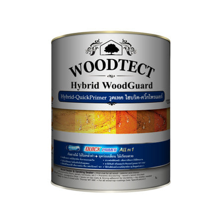 สีรองพื้นไม้ WOODTECT HYBRID WOODGUARD WW-5000 1/4 แกลลอน