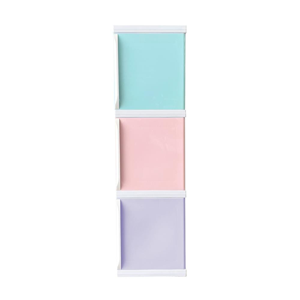 ตู้บานเปิด 3 ชั้น STACKO TOWERBOX VID 34X50X121 ซม. PASTEL