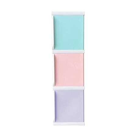 ตู้บานเปิด 3 ชั้น STACKO TOWERBOX VID 34X50X121 ซม. PASTEL