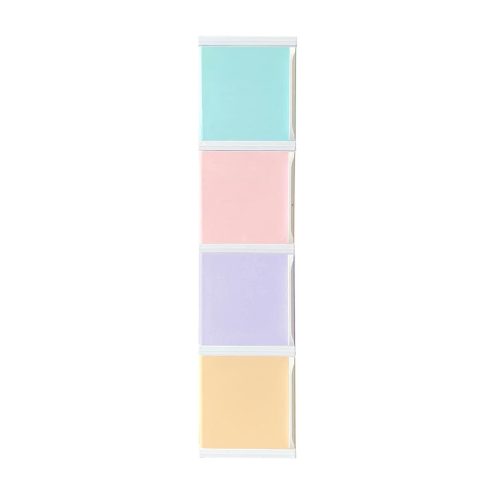 ตู้บานเปิด 4 ชั้น STACKO TOWERBOX VID 34X50X160 ซม. PASTEL